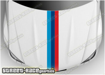 BS2701 BMW M Sport bonnet / hood racing stripes 200mm