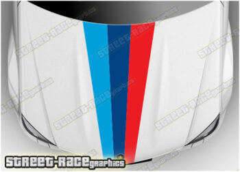 BS2704 BMW M Sport bonnet / hood racing stripes 550-200mm