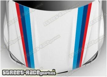 BS2706 BMW M Sport bonnet / hood racing stripes 150-250mm