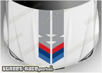 BS2707 BMW M Sport bonnet / hood racing stripes 435mm