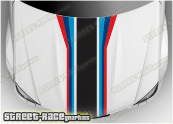 BS2709 BMW M Sport bonnet / hood racing stripes 480-780mm