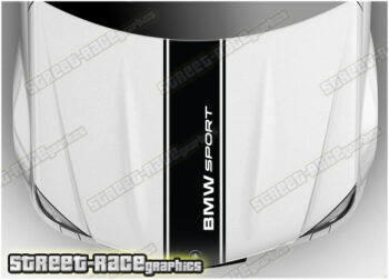 BS2712 BMW bonnet / hood racing stripes 280mm