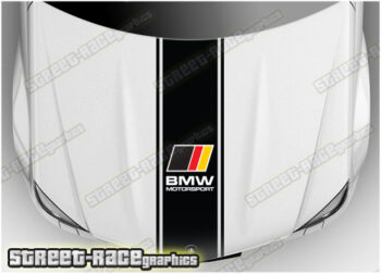 BS2713 BMW bonnet / hood racing stripes 280mm
