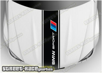 BS2714 BMW bonnet / hood racing stripes 280mm