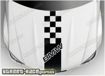 BS2728 BMW bonnet / hood racing stripes 280mm