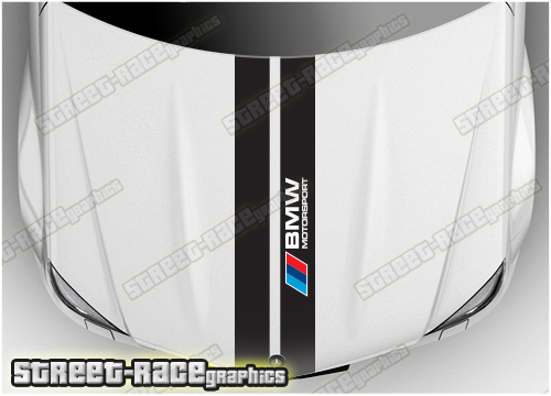 BS2732 BMW bonnet / hood racing stripes 280mm
