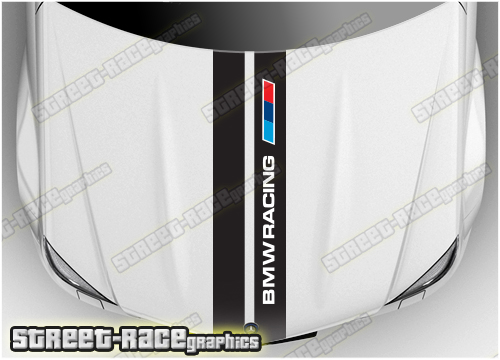 BS2734 BMW bonnet / hood racing stripes 280mm