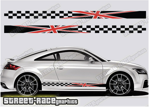 Audi TT racing stripes 044 - union jack