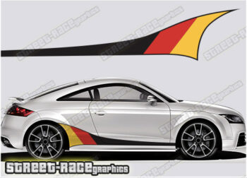Audi TT printed racing stripes 021 - German Flag