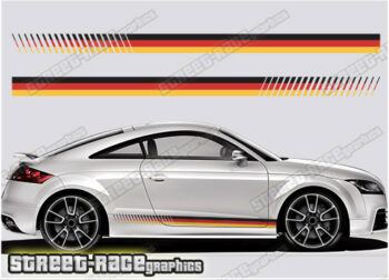 Audi TT printed racing stripes 023 - German Flag