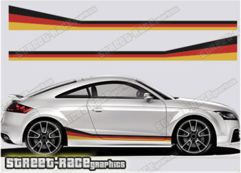 Audi TT printed racing stripes 024 - German Flag