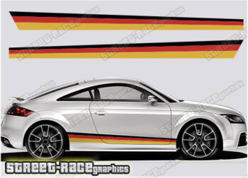 Audi TT printed racing stripes 025 - German Flag