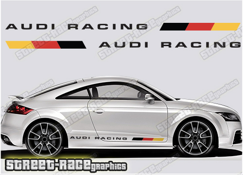 Audi TT printed racing stripes 026 - German Flag