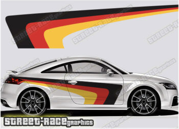 Audi TT printed racing stripes 028