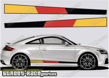Audi TT printed racing stripes 030 - German Flag