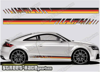 Audi TT printed racing stripes 033 - German Flag