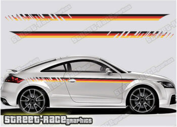 Audi TT printed racing stripes 035 - German Flag