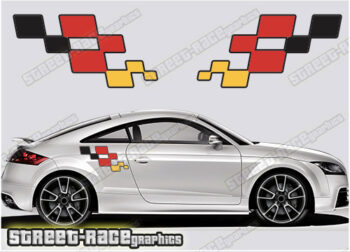 Audi TT printed decals 037 - German Flag