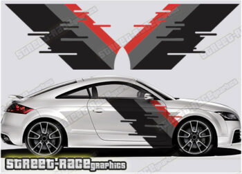 Audi TT printed racing stripes 043