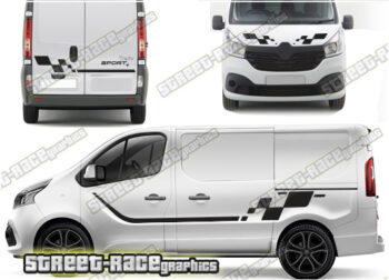 Renault Trafic FULL racing stripes 016