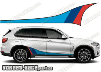 BMW X5 printed racing stripes 001