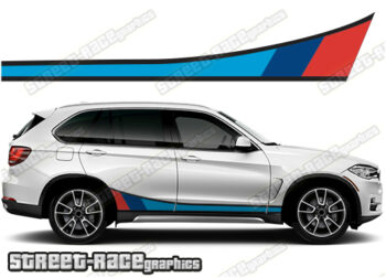 BMW X5 printed racing stripes 002