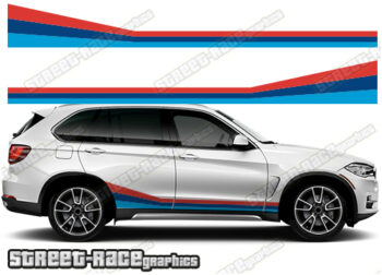 BMW X5 printed racing stripes 003