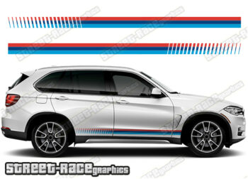 BMW X5 printed racing stripes 004