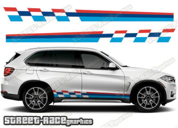 BMW X5 printed racing stripes 005