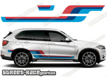 BMW X5 printed racing stripes 007