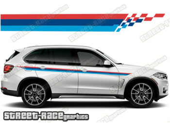 BMW X5 printed racing stripes 008