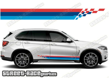 BMW X5 printed racing stripes 011