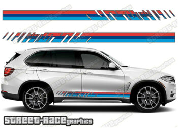 BMW X5 printed racing stripes 012