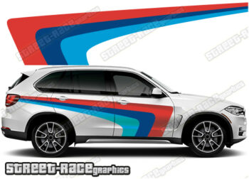 BMW X5 printed racing stripes 015