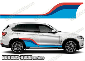 BMW X5 printed racing stripes 016