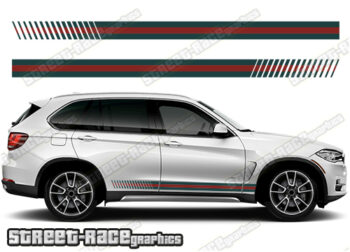 BMW X5 printed racing stripes 017