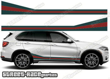 BMW X5 printed racing stripes 018