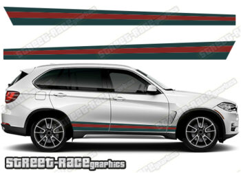 BMW X5 printed racing stripes 019