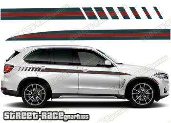 BMW X5 printed racing stripes 020
