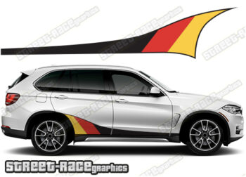 BMW X5 printed racing stripes 021 - GERMAN FLAG