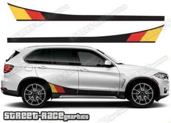 BMW X5 printed racing stripes 022 - GERMAN FLAG