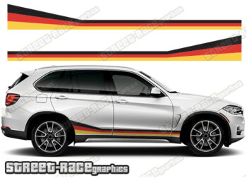 BMW X5 printed racing stripes 024 - GERMAN FLAG