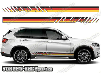 BMW X5 printed racing stripes 025 - GERMAN FLAG