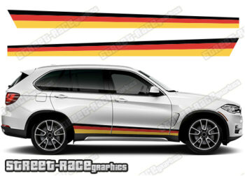 BMW X5 printed racing stripes 026 - GERMAN FLAG