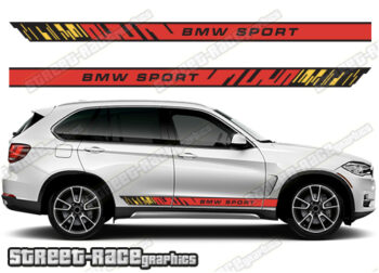 BMW X5 printed racing stripes 033 - GERMAN FLAG