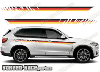 BMW X5 printed racing stripes 034 - GERMAN FLAG