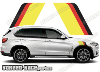 BMW X5 printed racing stripes 038 - GERMAN FLAG