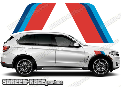 BMW X5 printed racing stripes 039