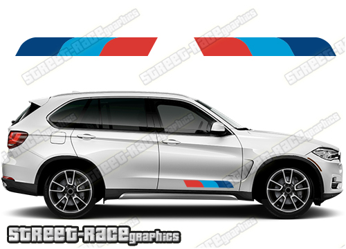 BMW X5 printed racing stripes 040