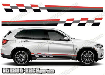 BMW X5 printed racing stripes 041